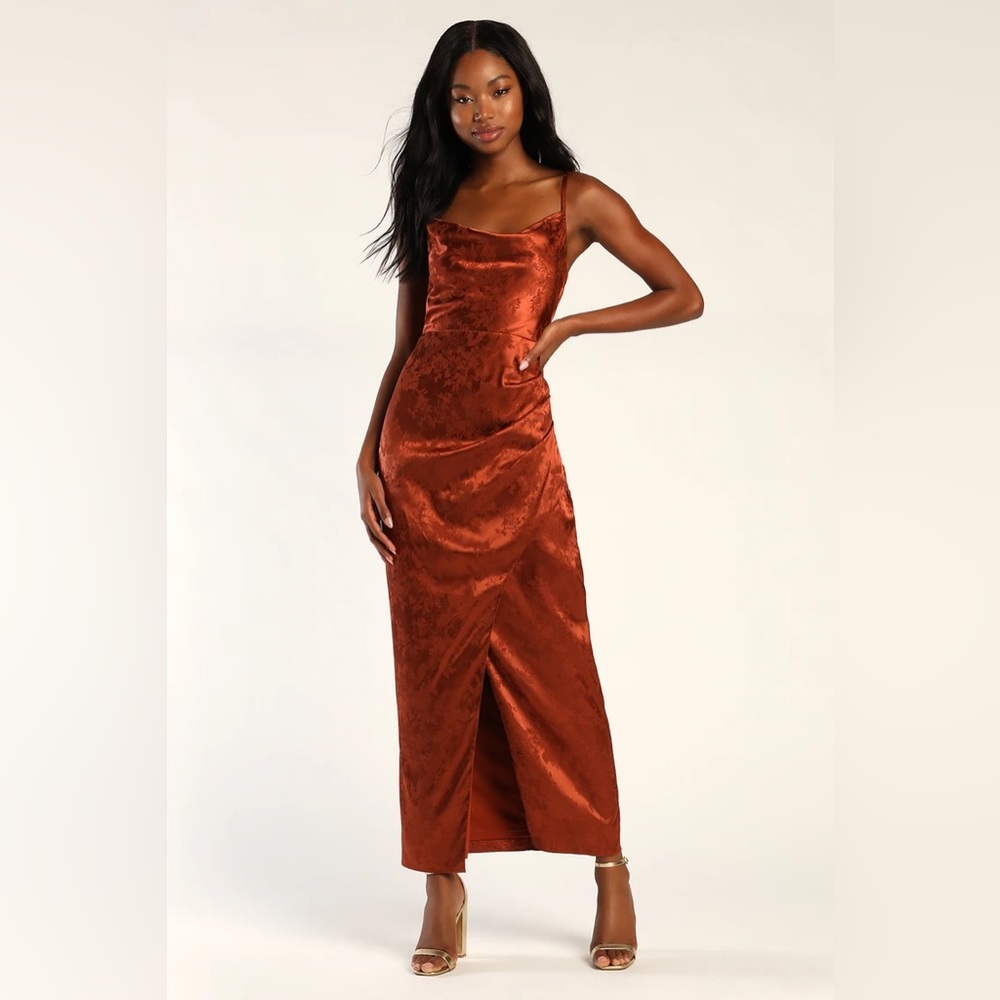 COPY - Lulus Rust Prom Dress